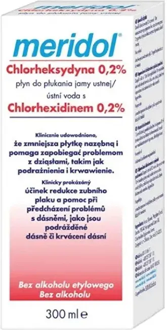 Mouthwash with chlorhexidine