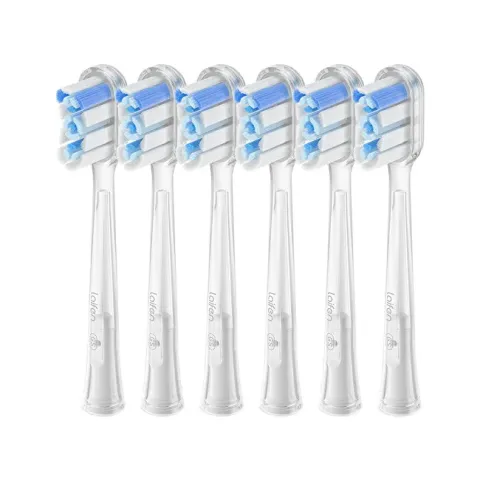 Replacement head for toothbrush 2.0 Super-Clean Transparent - 3 ks