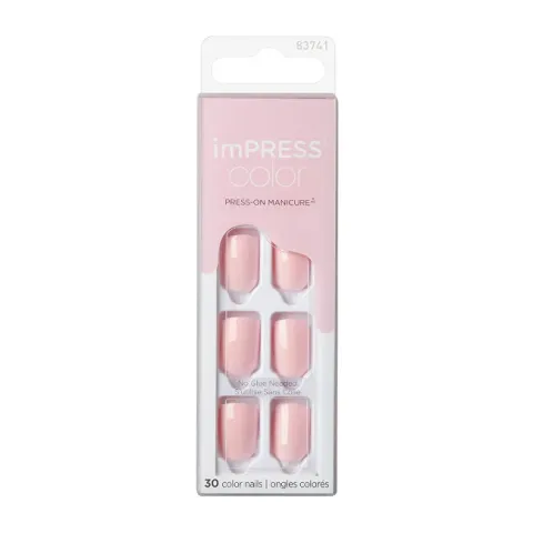 Kiss Self-adhesive nails imPRESS Color Pick Me Pink 30 pcs