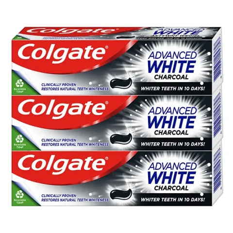 Advanced White Charcoal whitening toothpaste 3 x