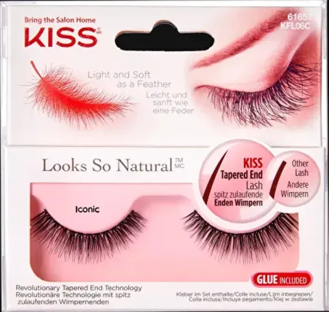Kiss False eyelashes for a natural look Looks So Natural Iconic