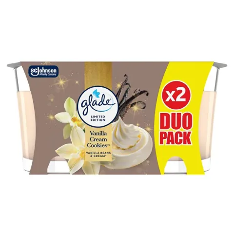 Vanilla Cream Cookies scented candle set 2 x 112 g