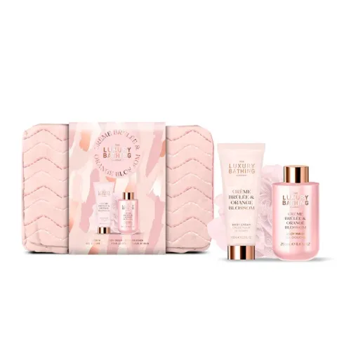 Creme Brulée Body Care Gift Set, Orange 3 pcs