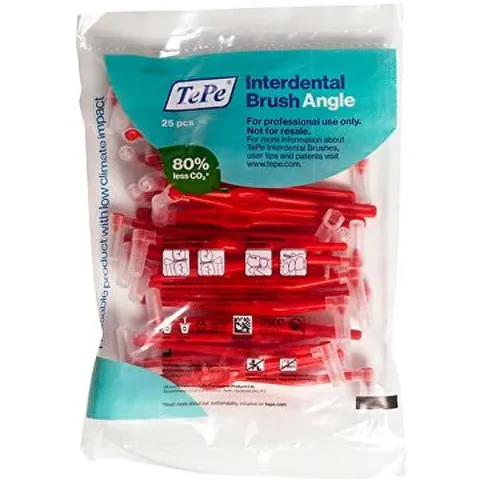 Interdental brushes Angle 0.5 mm red 25 pcs