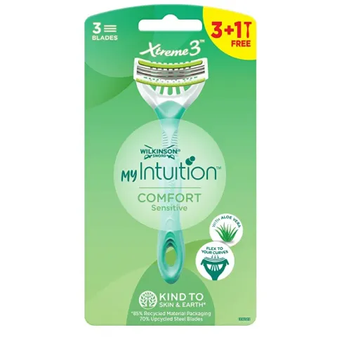 Disposable razor for women My Intuition Comfort Sensitiv e 3 + 1 pc