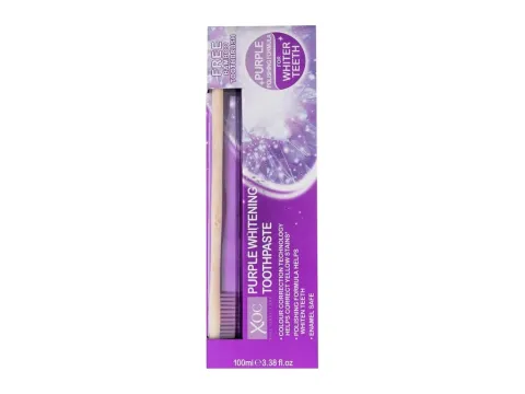 Oral care purple whitening toothpaste