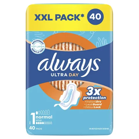 Ultra Day Normal Quatro sanitary napkins 40 pcs