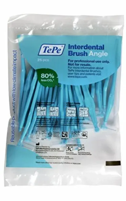 Interdental brushes Angle 0.6 mm blue 25 pcs