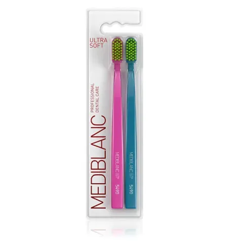 Ultra Soft Toothbrush Pink/Blue 2 pcs
