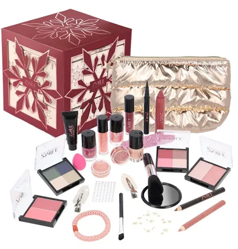Advent Calendar Snow Flake Cube Cherry Red