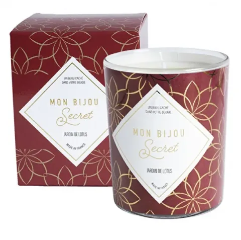 Scented candle 40h with jewel Lotus garden CCOFL100