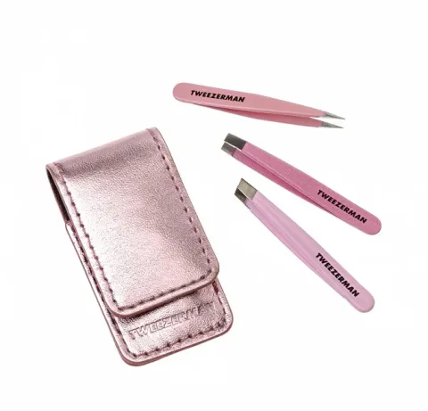 Tweezerman Mini travel set of tweezers Micro Mini Tweezer Set