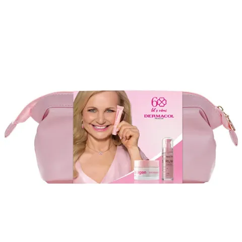 Collagen gift set with cosmetic bag