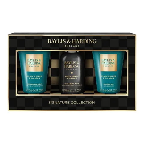 Black Pepper &amp; Ginseng Mini Body Care Gift Set 3 pcs