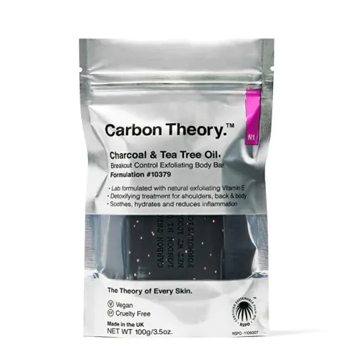 Exfoliating Body Soap Charcoal &amp; Tea Tree Oil Breakout Control (Exfoliating Body Bar) 100 g
