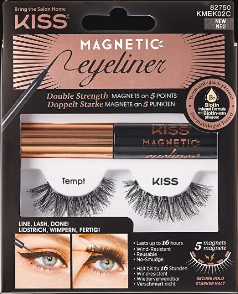 Kiss Magnetic Eyeliner &amp; Lash Kit 02 Tempt