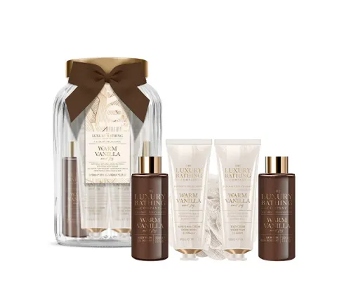 Gift set in a glass jar Vanilla 5 pcs