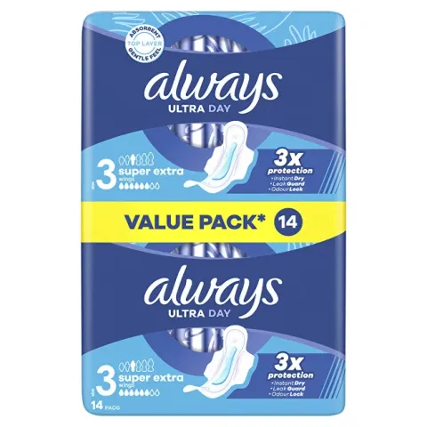 Ultra Day Super Extra Duo sanitary napkins 14 pcs