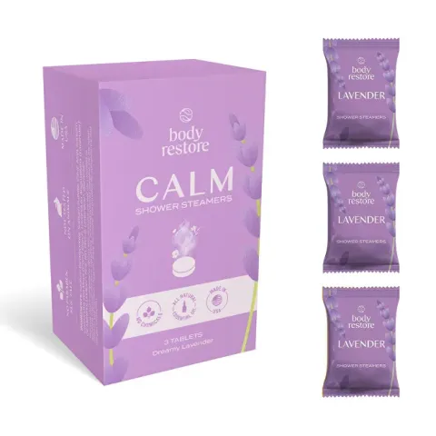 Set of aromatic tablets for the shower Lavender Shower Steamers 3 pcs