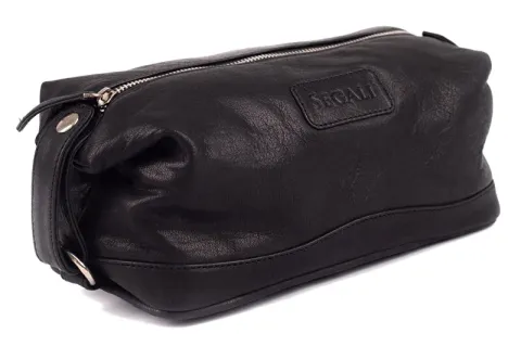 Leather cosmetic bag 1030 black
