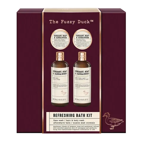 Bergamot, Hemp &amp; Sandalwood Gift Set 4 pcs