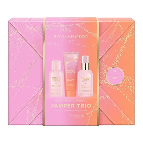 Body Care Set Jojoba, Vanilla &amp; Almond Oil 3 pcs