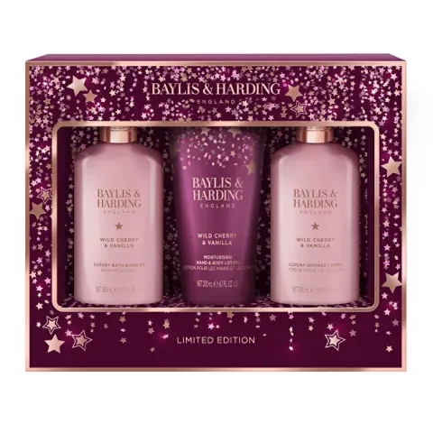 Wild Cherry &amp; Vanilla Body Care Gift Set 3 pcs
