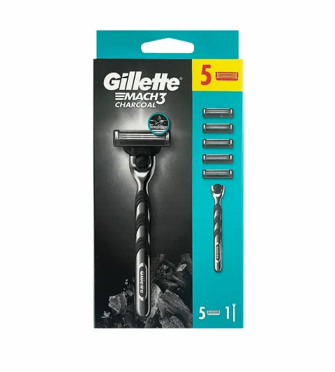 shaver + head 5 pcs Mach3 Charcoal