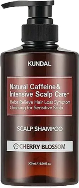 Anti-hair loss shampoo with caffeine Natural Caffeine &amp; Intensive Scalp Care+ Cherry Blossom (Scalp Shampoo) - 500 ml
