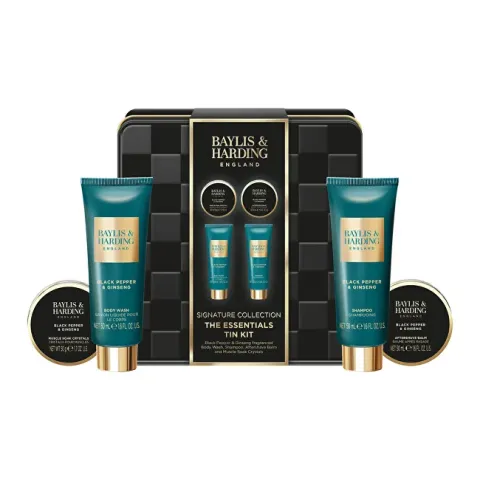Gift set in a tin can Black Pepper &amp; Ginseng 4 pcs
