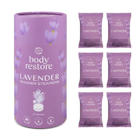 Set of aromatic tablets for the shower Lavender Shower Steamers 6 pcs
