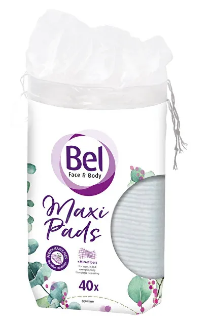 Oval makeup remover pads Maxi Face &amp; Body Cosmetic 40 pcs