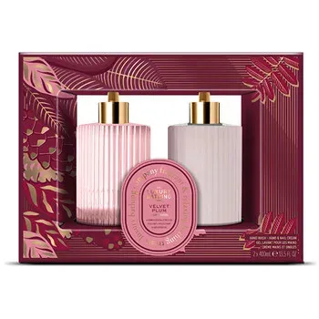 Velvet Plum &amp; Soft Suede Hand Care Gift Set 2 pcs