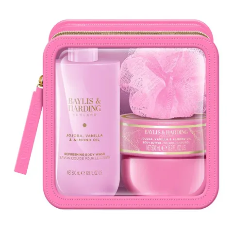 Gift set in a bag Jojoba, Vanilla &amp; Almond Oil 3 pcs