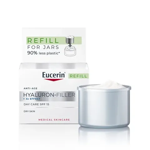Refill for Mature Skin Cream SPF 15 Hyaluron-Filler+3x Effect (Day Care Refill) 50 ml