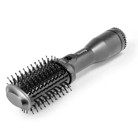 Hot air brush with ionization, gray