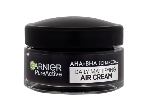 Pure active aha + bha charcoal daily mattifying air cream