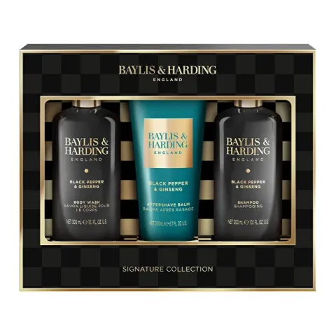 Black Pepper &amp; Ginseng Body Care Gift Set 3 pcs