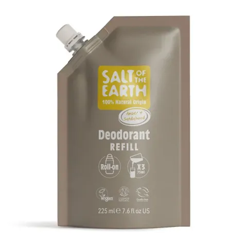 Natural roll-on deodorant Amber &amp; Santalwood Deo Refill