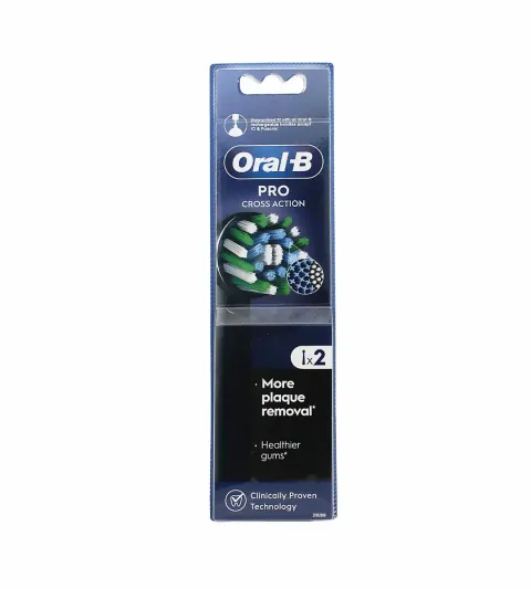 spare head 2 pcs Pro Cross Action Black
