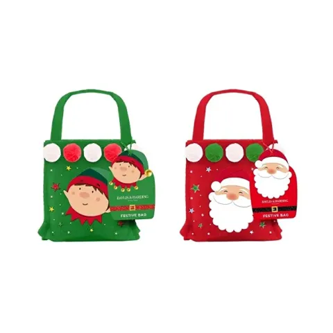 Christmas gift set in a bag Elf / Santa Festive Friends 2 pcs
