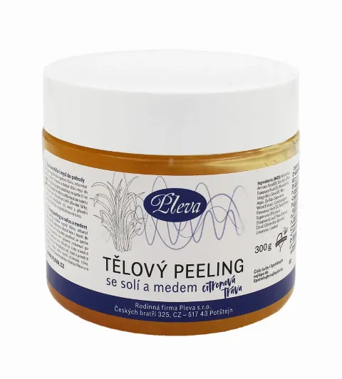 Exfoliating Body Scrub with Honey and Salt (Lemongrass)