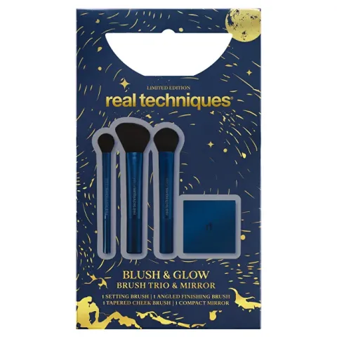 Blush &amp; Glow Brush and Mirror Set
