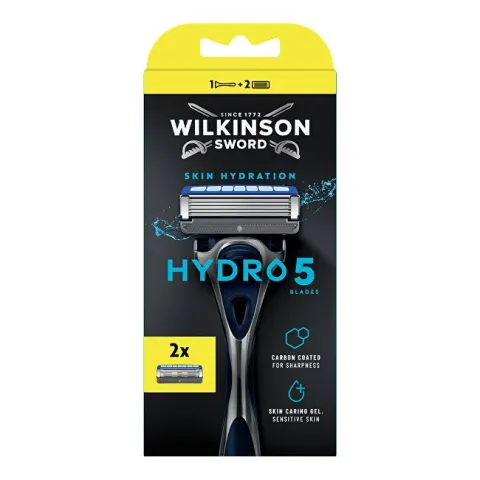 Hydro 5 shaver with two replacement heads