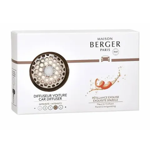 Gift set car diffuser chrome + Exquisite Sparkle refill