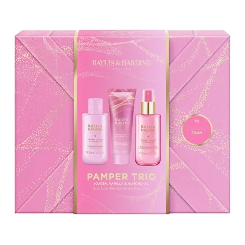 Jojoba, Vanilla &amp; Almond Oil Gift Set 3 pcs