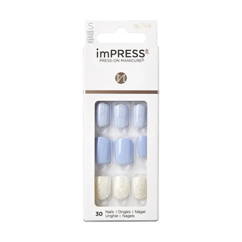 Kiss Self-adhesive nails imPRESS Nails Lavender Whisper 30 pcs
