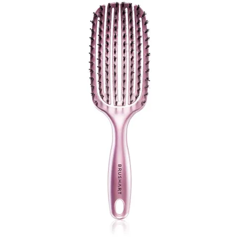 Boar Bristle Hair Drying Brush Pink