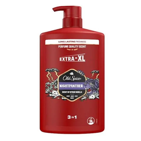 Shower gel for men NightPanther (Body-Hair-Face Wash) - 1000 ml