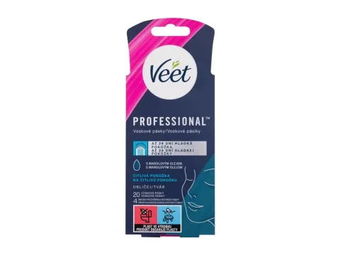 Professional wax strips face